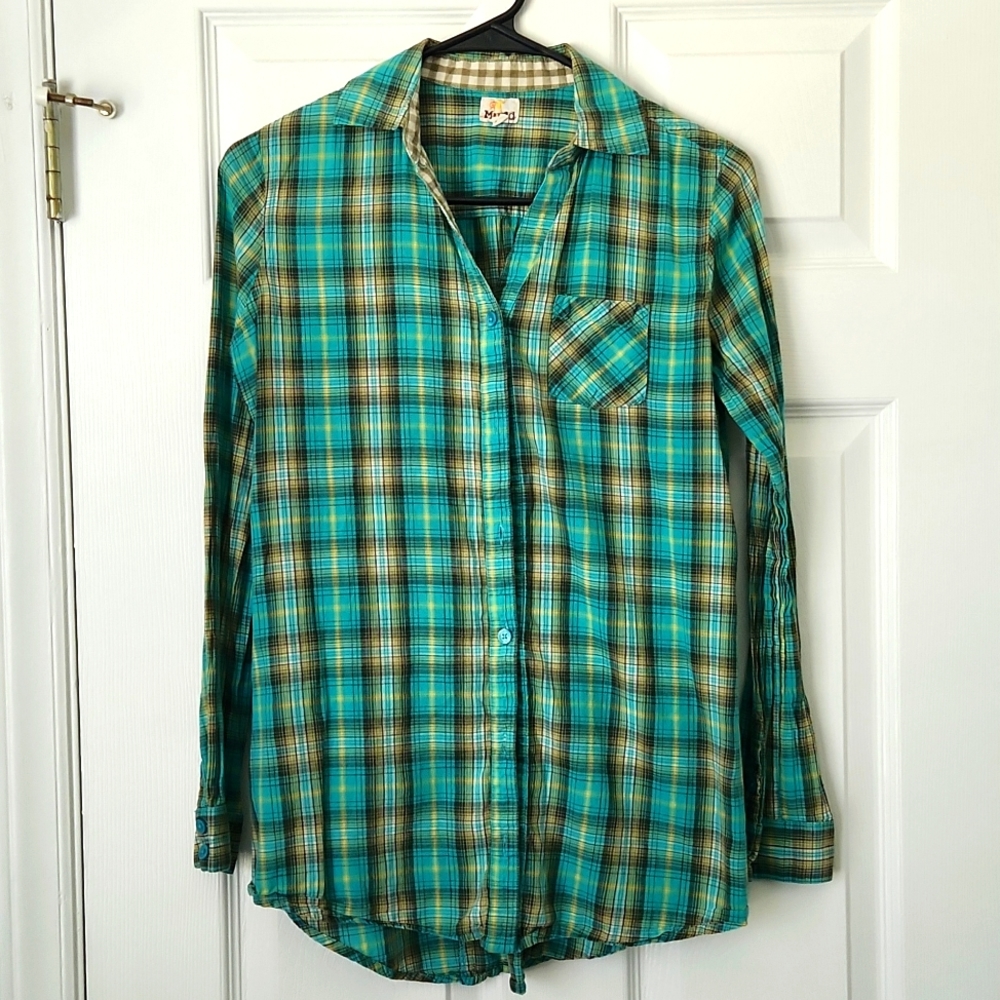 Mudd long sleeve plaid